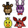 Five Nights at Freddy's chibi-pop heads