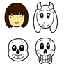 Undertale Designs set 1