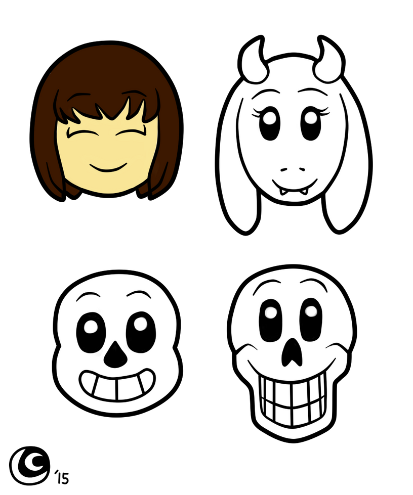 Undertale Designs set 1 by hotcheeto89 on DeviantArt