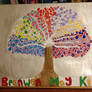 special people tree canvas in progress