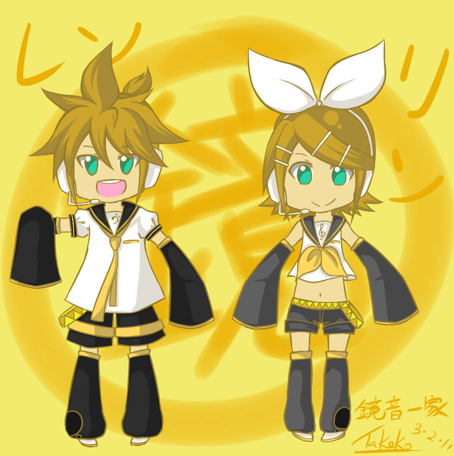 Len And Ryn Rin and Len by takeko405 on DeviantArt