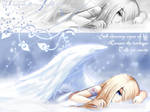 Wallpaper: Fallen Snow Angel by xBloodRedRainx