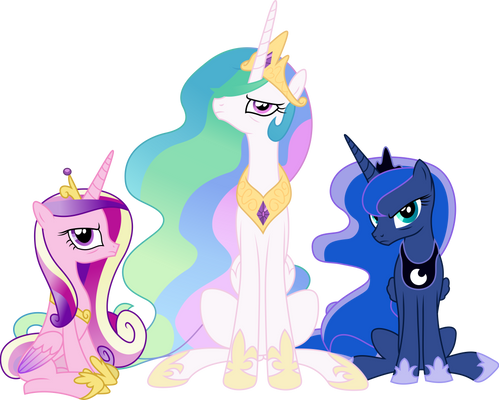 Three very unhappy princesses