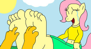 Fluttershy's Ticklish Feet