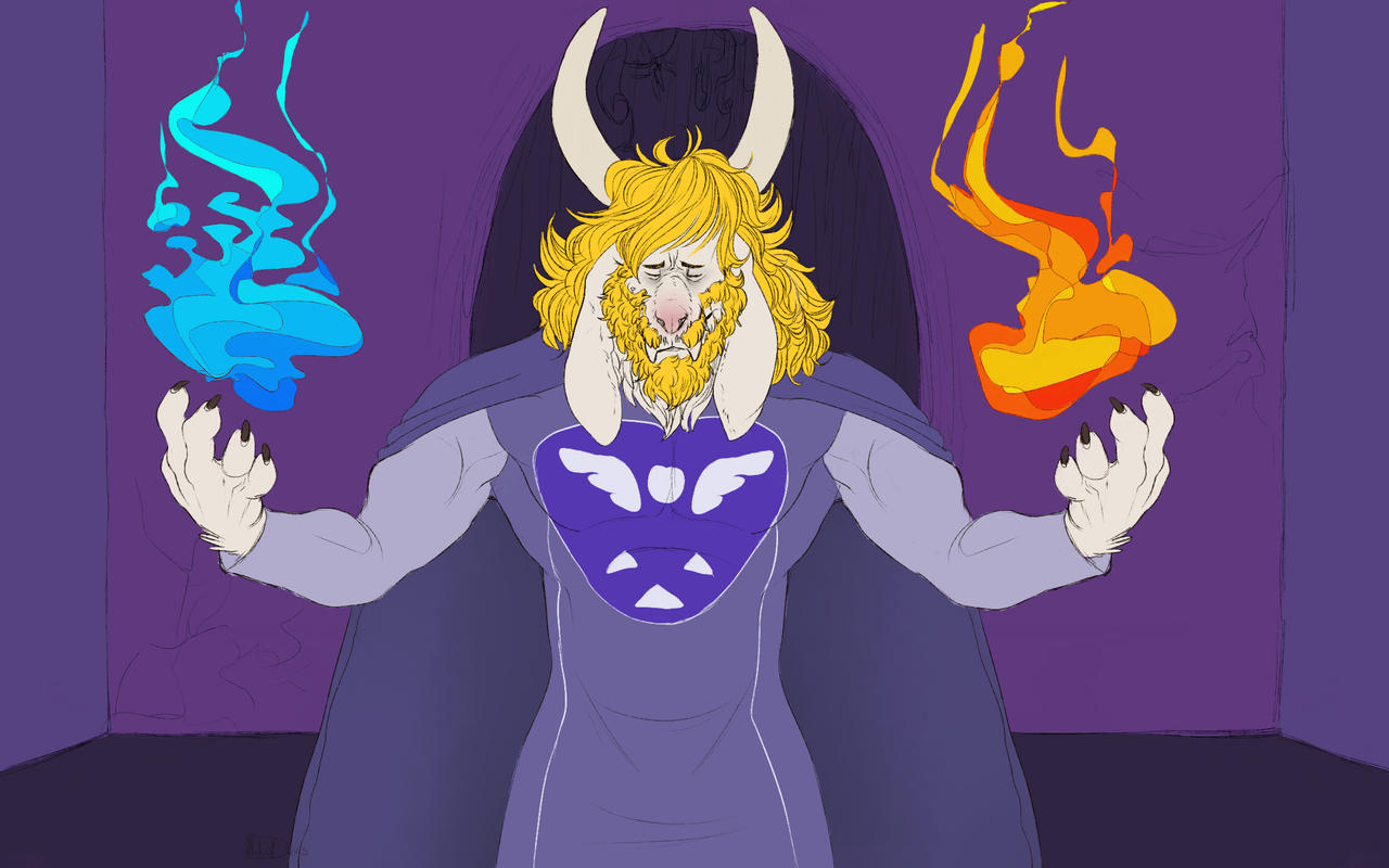 ASGORE STANDS BEFORE YOU!