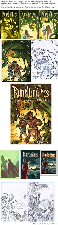Runewriters Filler - Cover Process Work