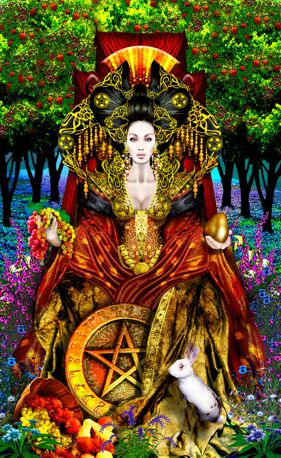 Queen of Pentacles Revised by Elric2012 on DeviantArt