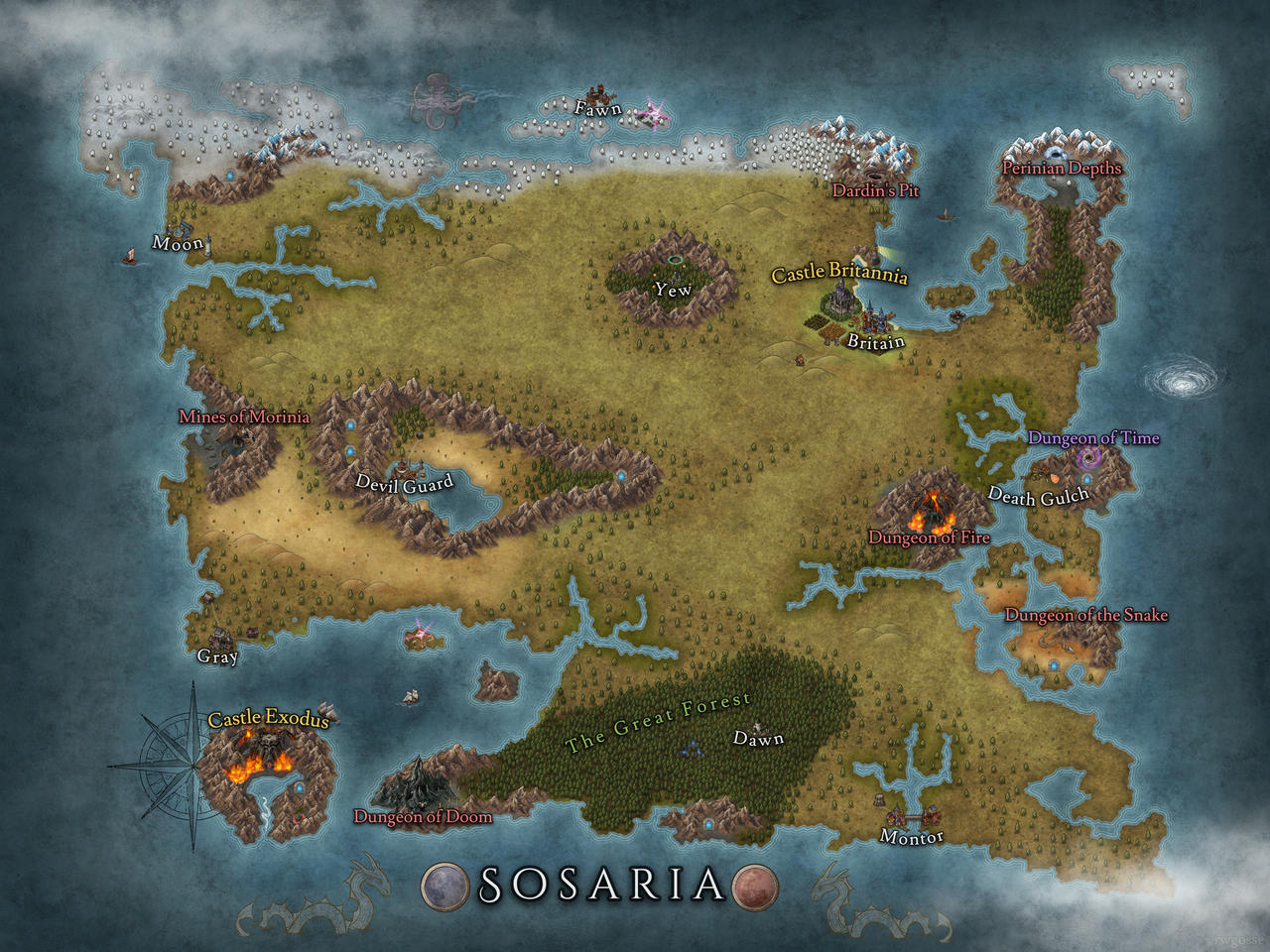 Ultima III - Sosaria by rwgosse on DeviantArt