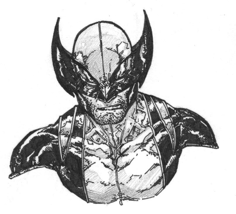 Wolverine Bust Inkplay