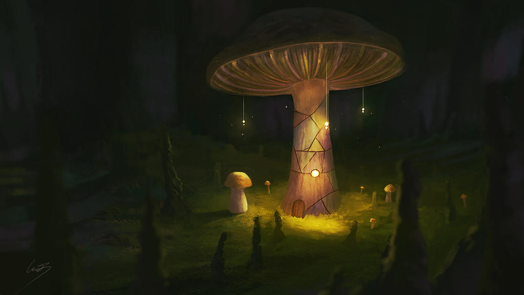 Mushroom House by Leozo