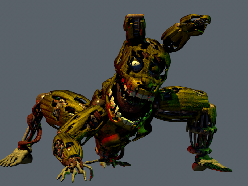 Nightmare FredBear concept art timelapse #fnaf #garvey #springtrap