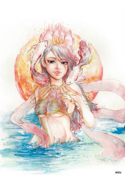 PISCES- Original Horoscope Watercolor Series