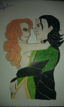 Natalie and Loki colored