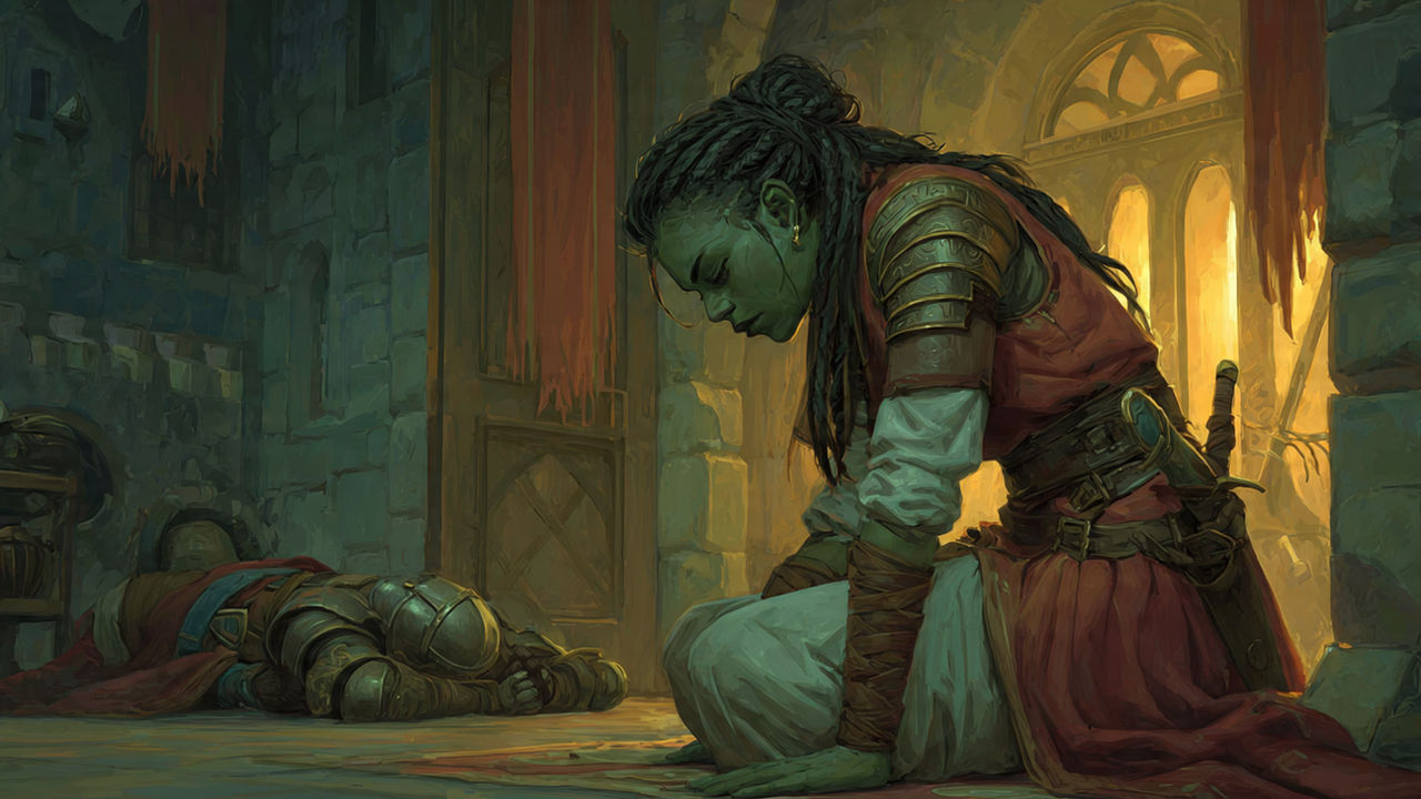 Half-Orc by SaxonRainneAI on DeviantArt