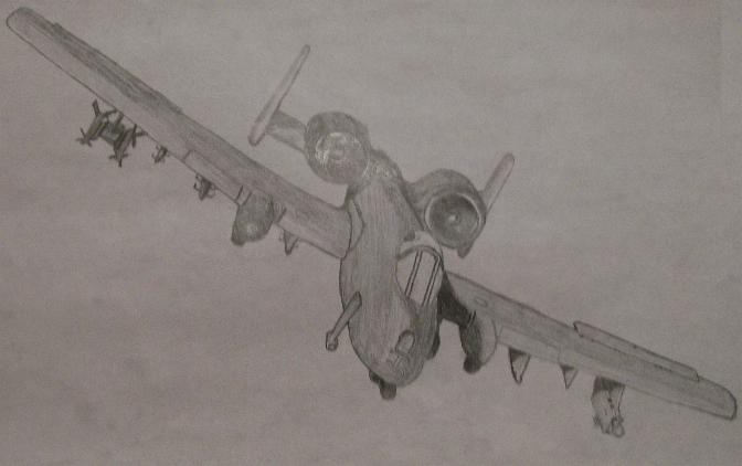 A-10 Thunderbolt II Drawing