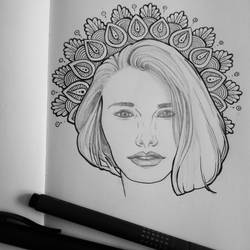 Study on a female face #2