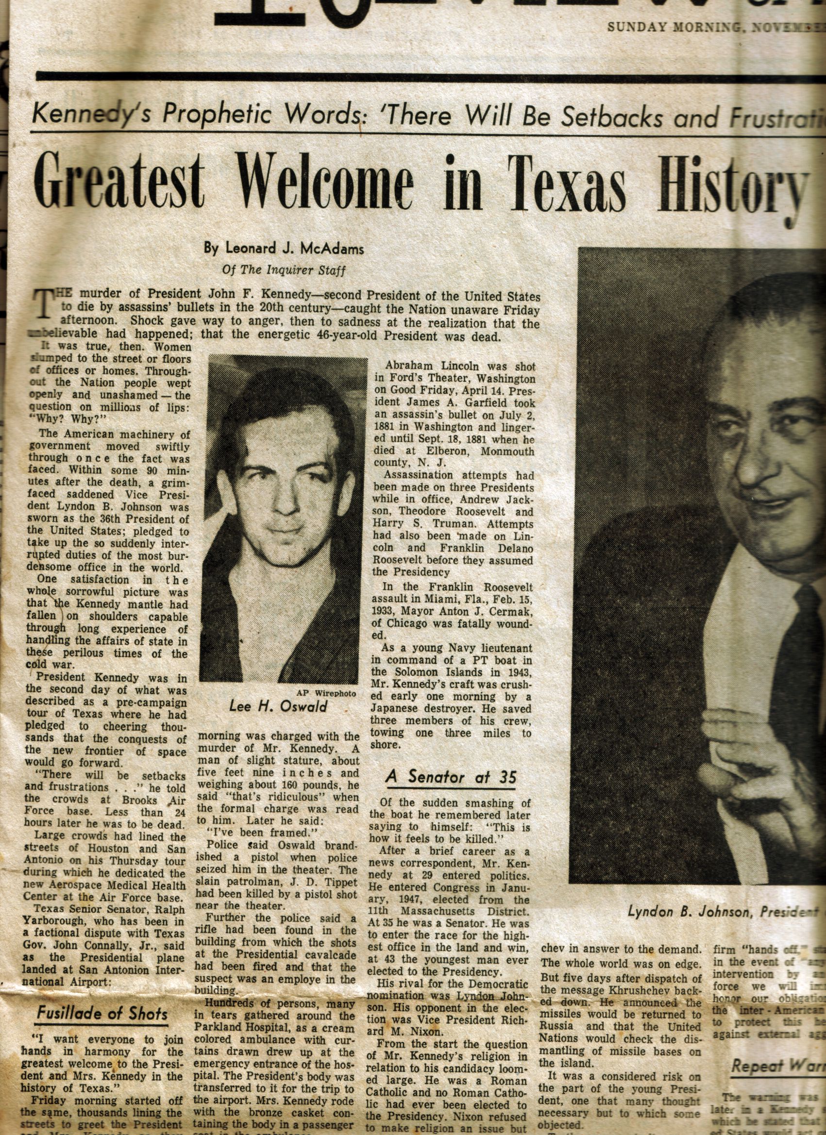 headline-nov-1963 by lebstock