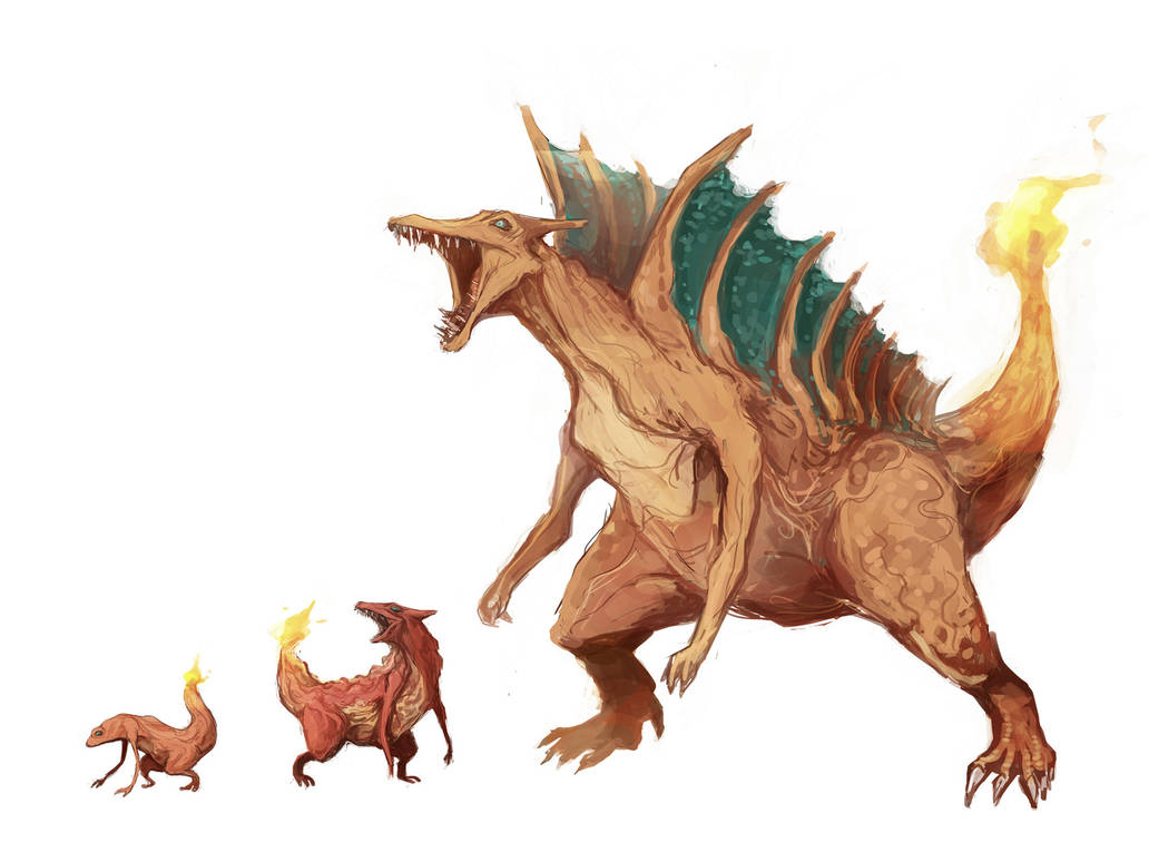 Charmander - Charmeleon - Charizard by MrRedButcher on DeviantArt