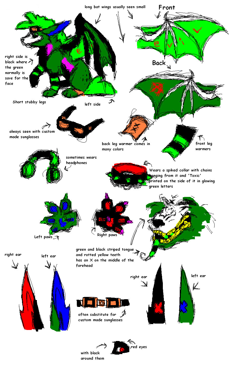Ax reference sheet by CraZyGrEeNHyENa on DeviantArt