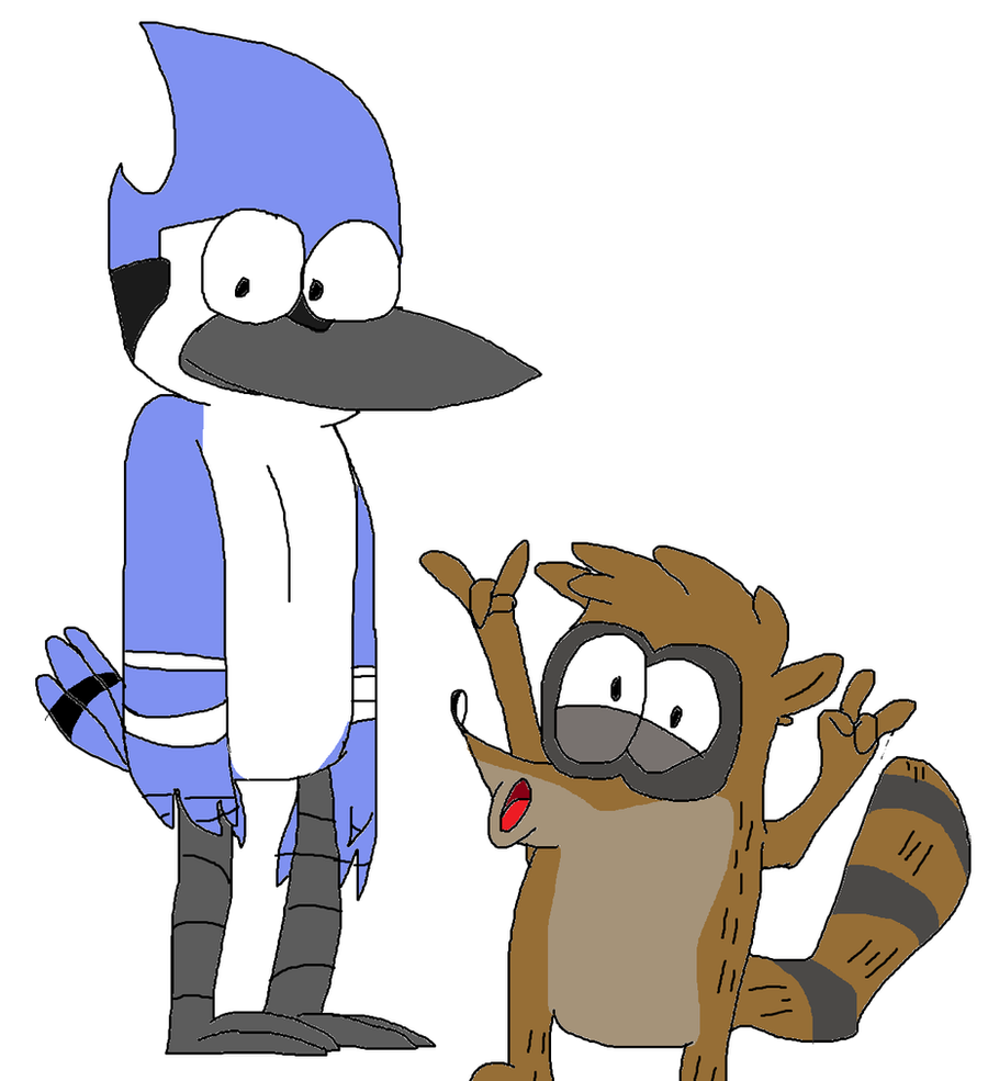 mordecai and rigby by rayiman on deviantart.
