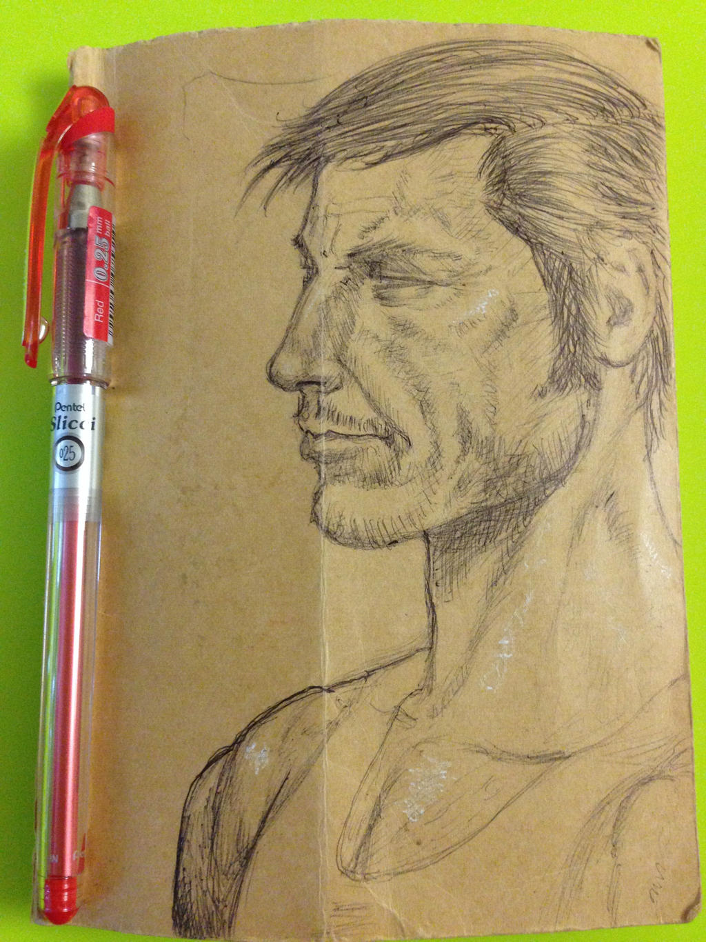 Charles Bronson sketchbook cover