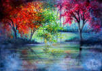 Misty Waters by AnnMarieBone