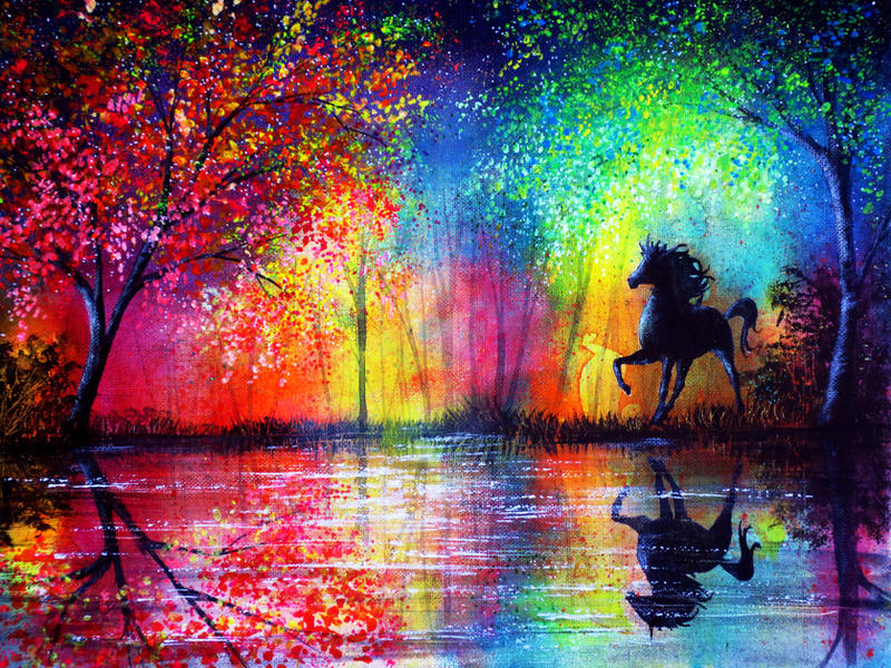 Rainbow Stallion by AnnMarieBone