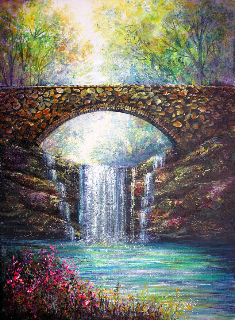 Spring Falls by AnnMarieBone