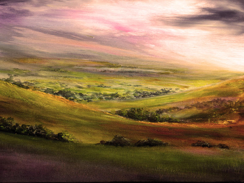 Painting: Derbyshire Light