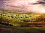 Painting: Derbyshire Light by AnnMarieBone