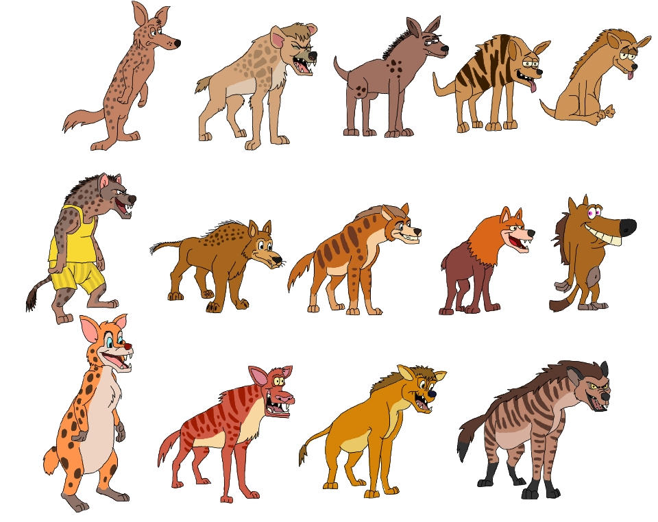 Cartoon Hyenas for InkHyaena by Patchi1995 on DeviantArt