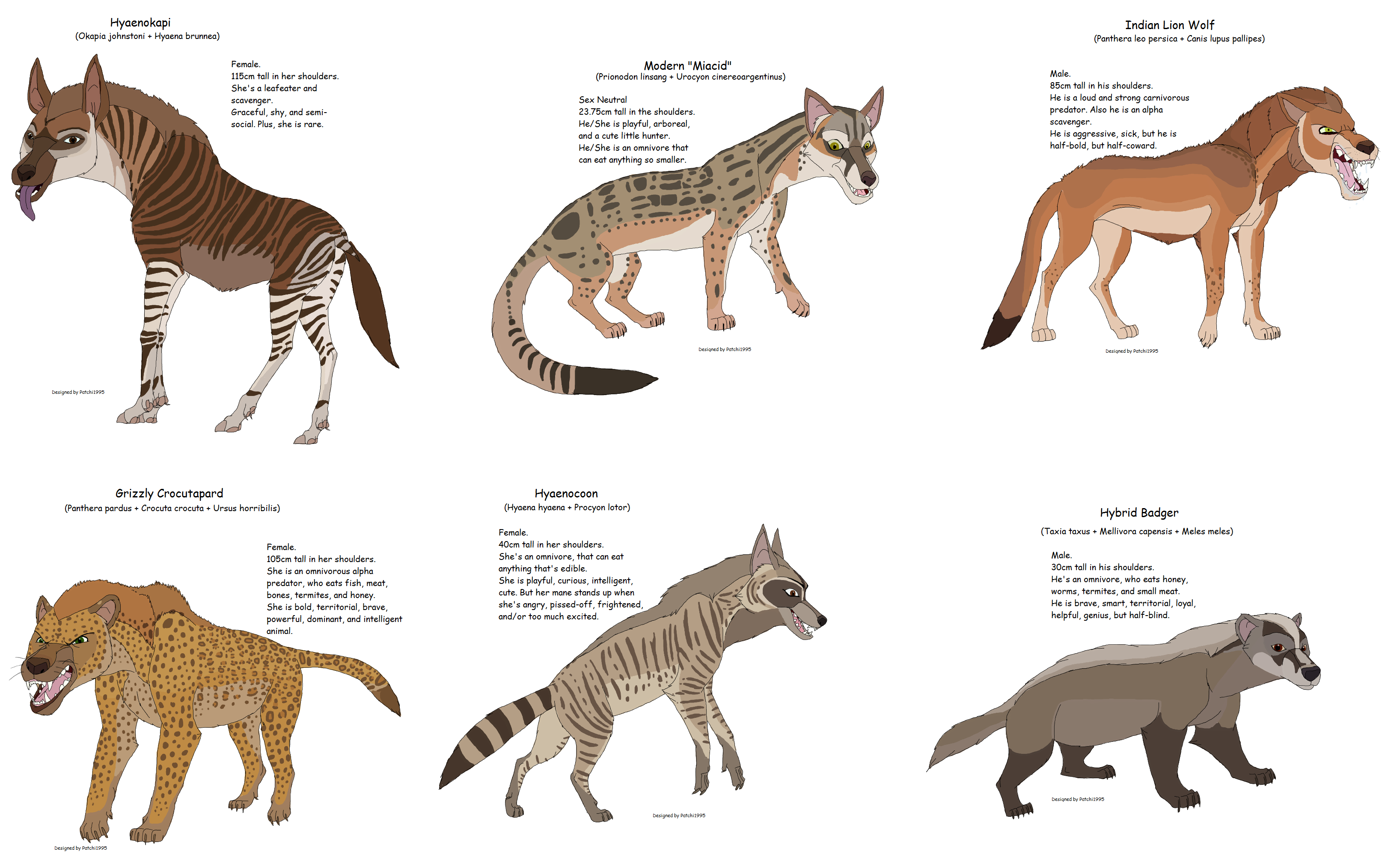 Hybrid Animal adoptables by Patchi1995 on DeviantArt Hybrid Animal adoptables by Patchi1995 on DeviantArt