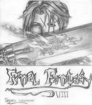 squall with gunblade sketch