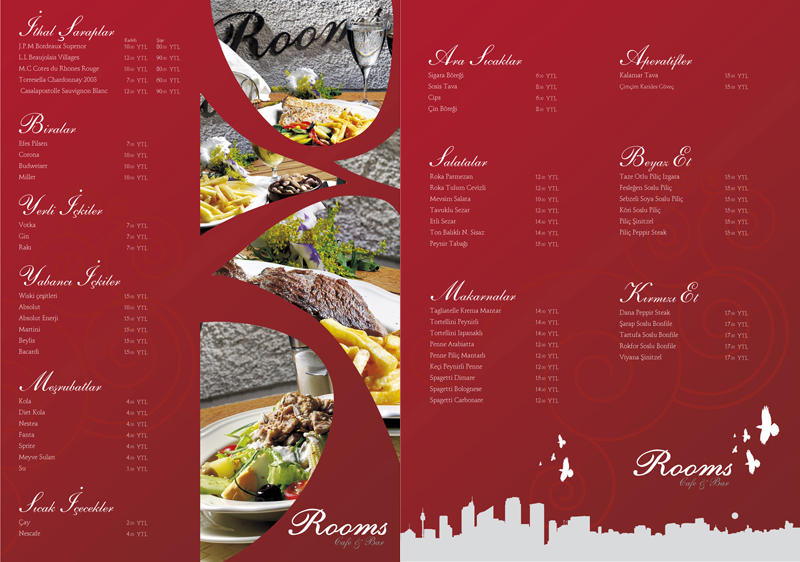 Rooms Menu