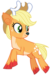 Reindeer Applejack by EmeraldBlast63