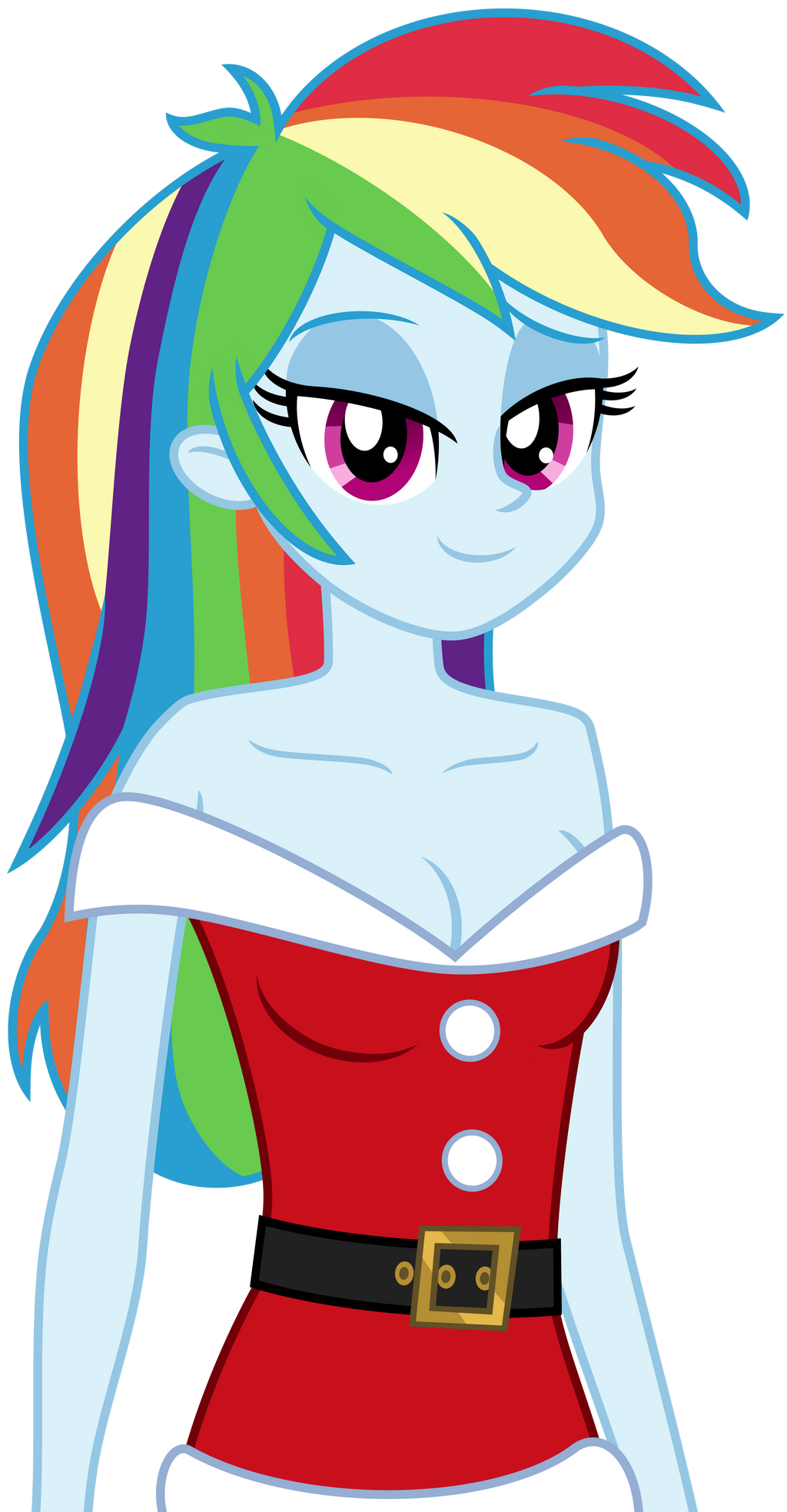 Christmas Attire Rainbow Dash by EmeraldBlast63 on DeviantArt