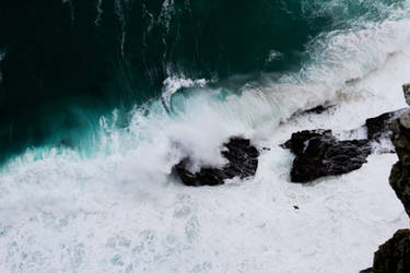 Crashing waves at the Cape of Good Hope