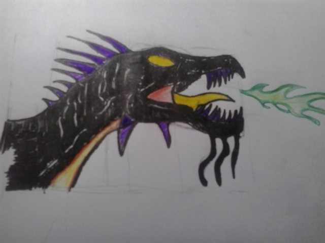 Sketch: Dragon-Wyvern (Recolored)