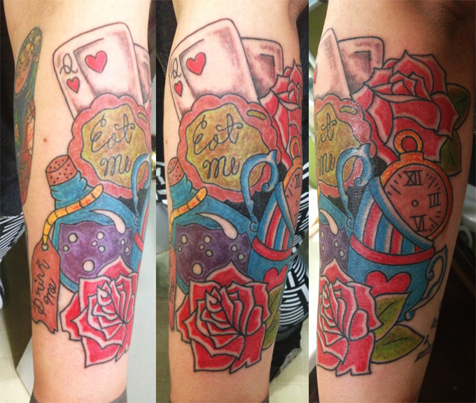 Alice in Wonderland Tattoo