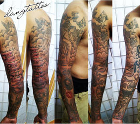 Fullsleeve by dangtattoo