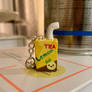 Lemon Iced Tea Juice Box Polymer Clay Charm