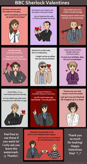 BBC Sherlock Valentines