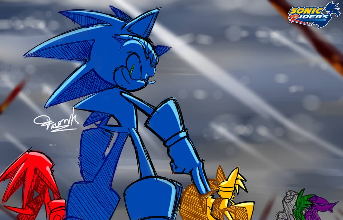 SonicRiders - Super Sonic Speed WIP by FrankWolf14 on DeviantArt
