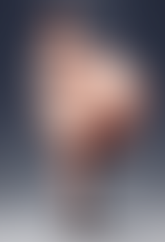 Pregnant helen parr standing on stool