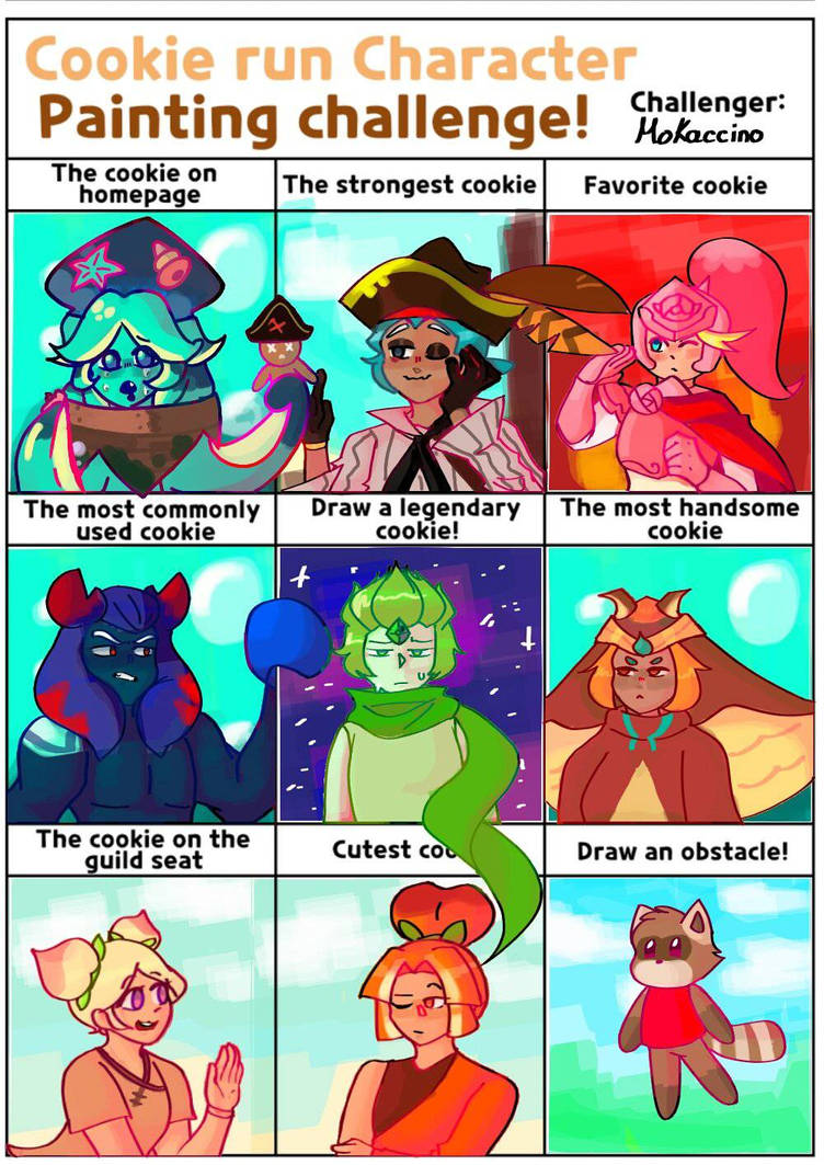Cookie Run Character Painting Challenge By M0kaccino On Deviantart Cookie Run Character Painting Challenge By M0kaccino On Deviantart