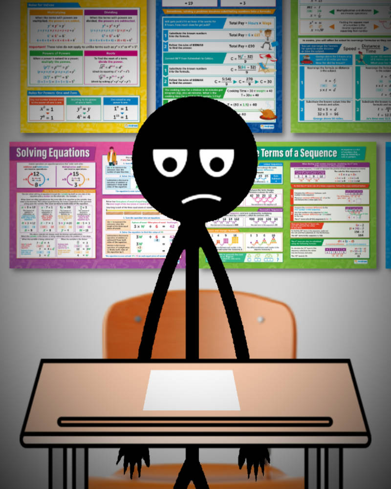 Math Lab Stickman Ricardo Stickman in Algebra 2 Class by Ricardeviantart2024 on DeviantArt