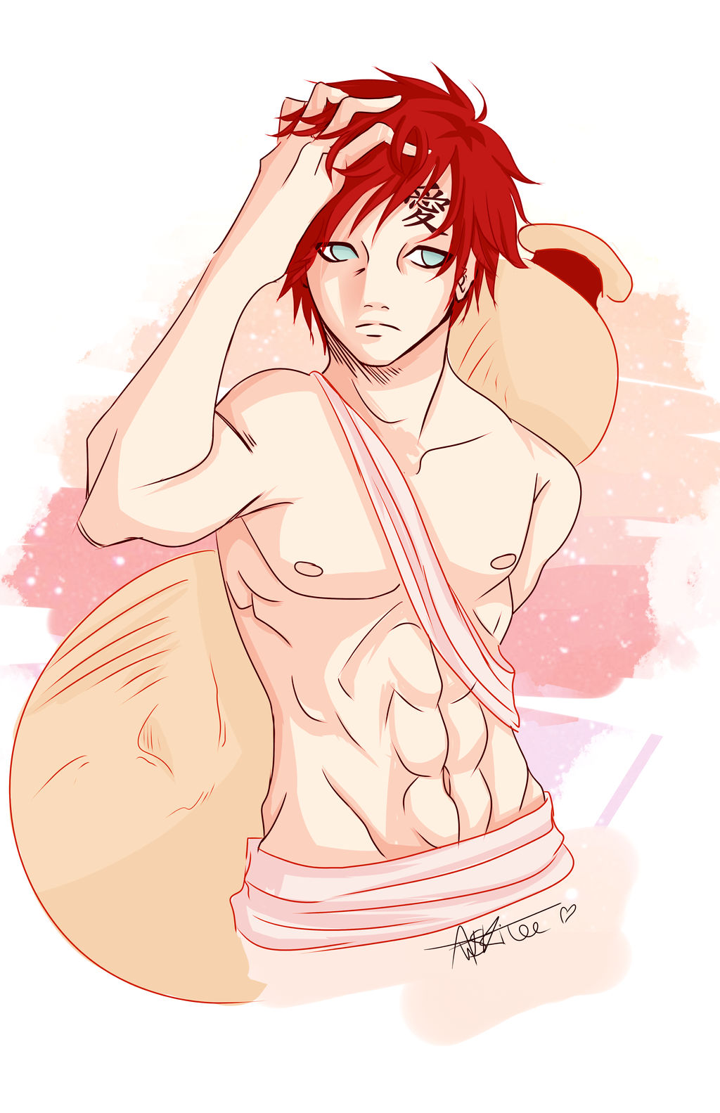 Sexy Gaara - Commissions by Awskitee