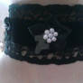 Black Velvet and Lace Choker - Front