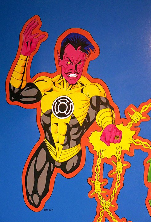 Sinestro Mural Close-Up