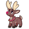 Brown Rudolph Deer by Puppapedia
